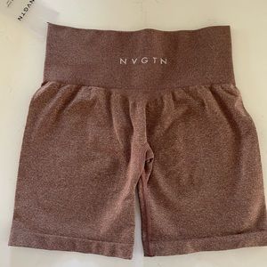 SUPER RARE BRAND NEW WITH TAGS NVGTN Cocoa Pro Seamless Shorts XS
